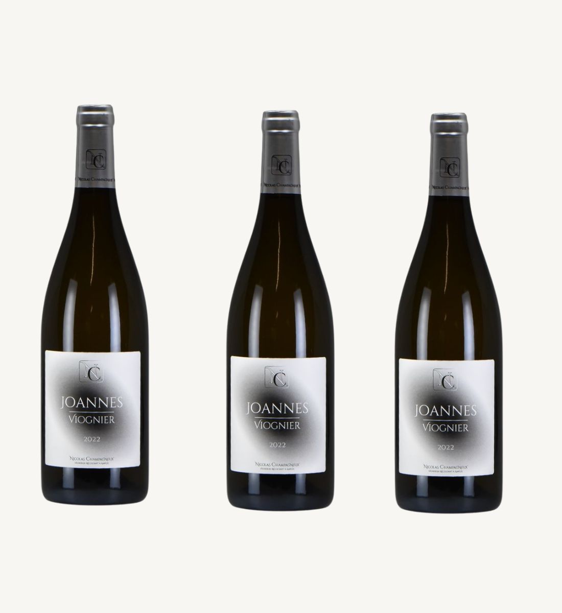 3 bouteilles 75 cl – Viognier “Joannès” 2023 – Domaine Nicolas Champagneux