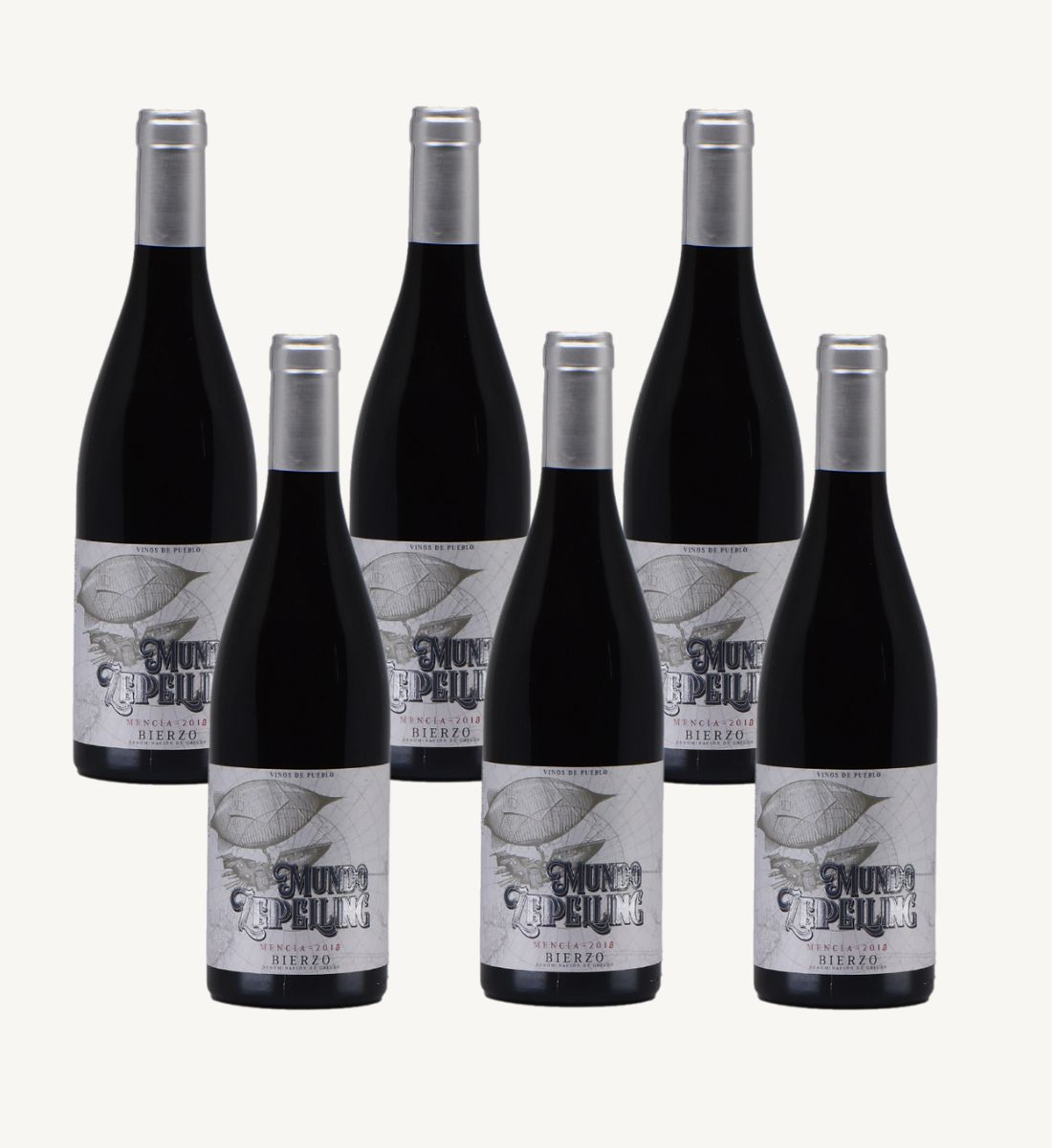 6 bouteilles 75 cl – Bierzo “Mundo Zeppeling” 2018 – Viños de Pueblo