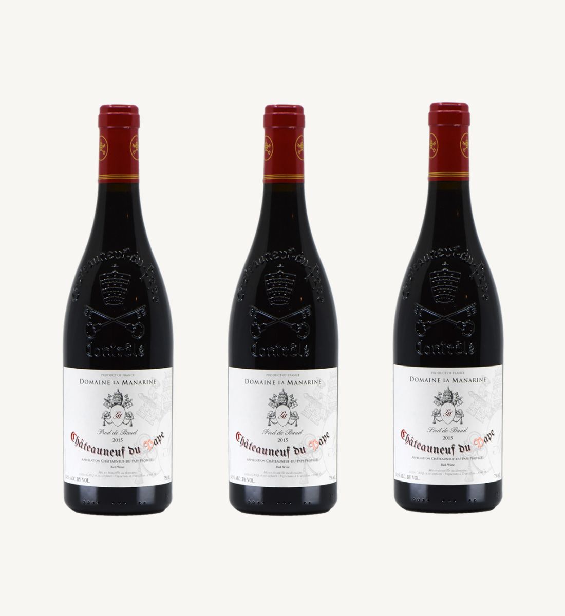 3 bouteilles 75 cl – Châteauneuf du Pape 2022 – Domaine la Manarine